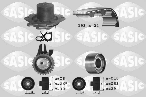 Sasic Distributieriem kit inclusief waterpomp 3906005