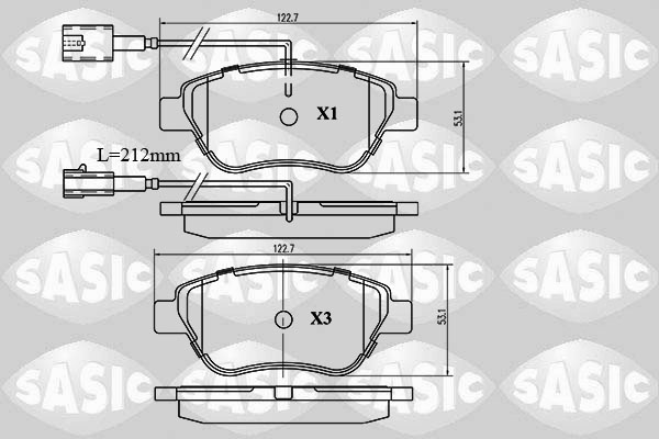 Sasic Remblokset 6210015
