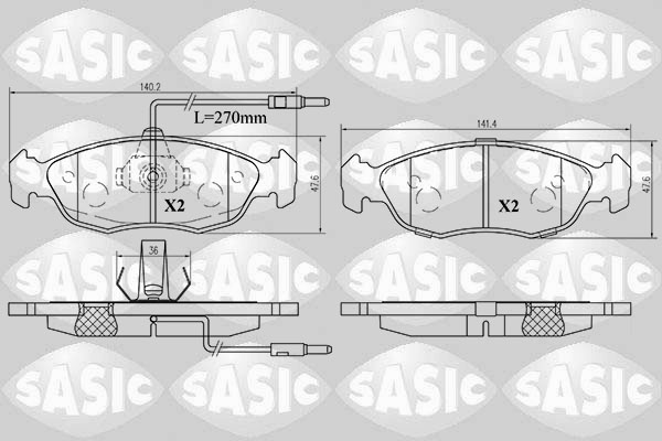 Sasic Remblokset 6210031