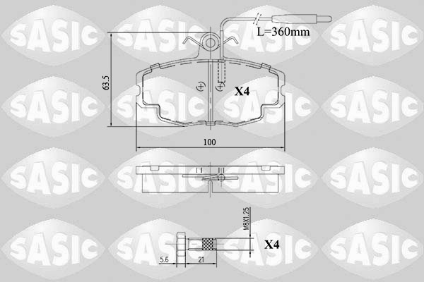 Sasic Remblokset 6210067