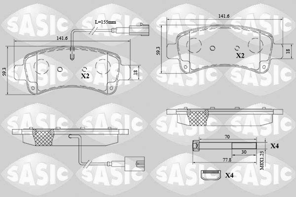 Sasic Remblokset 6210091