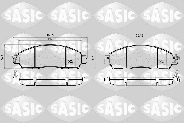 Sasic Remblokkenset, schijfrem 6210153