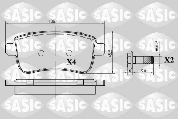 Sasic Remblokset 6214023