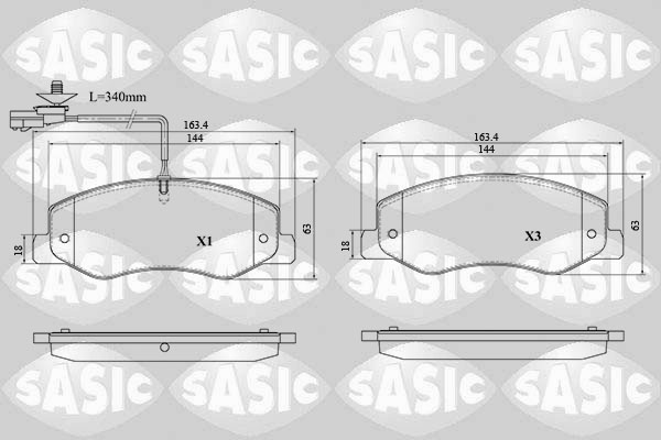 Sasic Remblokset 6214042