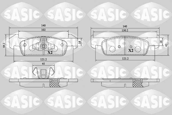 Sasic Remblokset 6214050