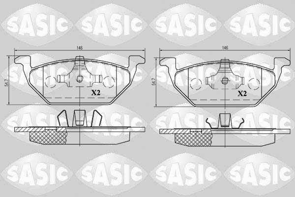 Sasic Remblokset 6216009