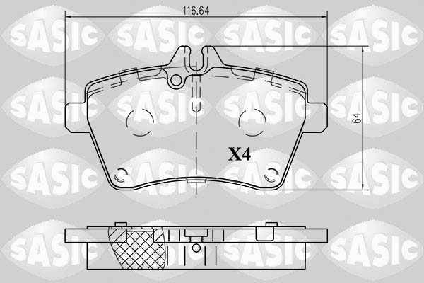 Sasic Remblokset 6216020