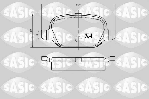 Sasic Remblokset 6216043
