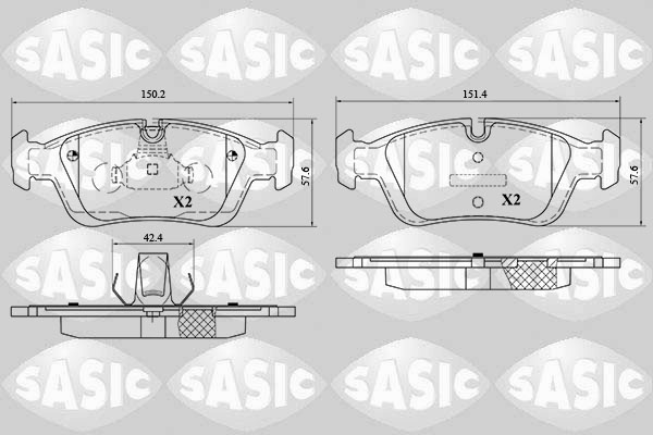 Sasic Remblokset 6216052