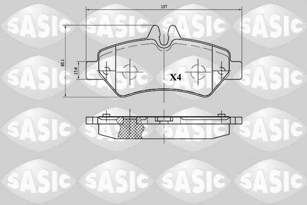 Sasic Remblokset 6216060