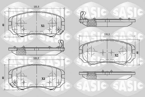 Sasic Remblokset 6216071