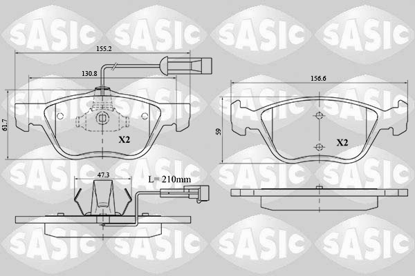 Sasic Remblokset 6216072