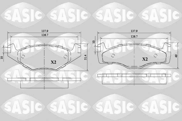 Sasic Remblokset 6216102