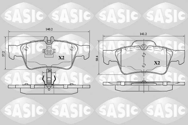 Sasic Remblokset 6216105