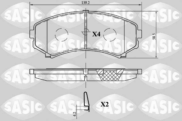 Sasic Remblokset 6216138