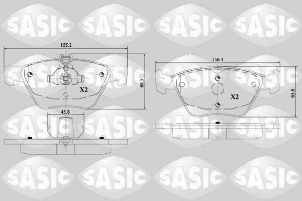Sasic Remblokset 6216149