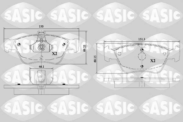 Sasic Remblokset 6216151