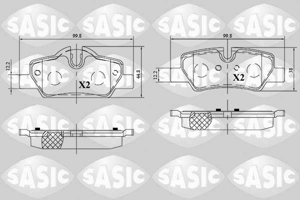 Sasic Remblokset 6216165