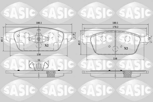 Sasic Remblokset 6216178