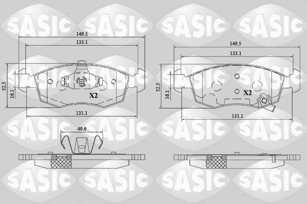 Sasic Remblokset 6216190
