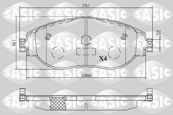 Sasic Remblokset 6216202