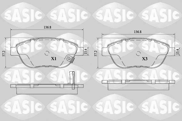 Sasic Remblokset 6216204