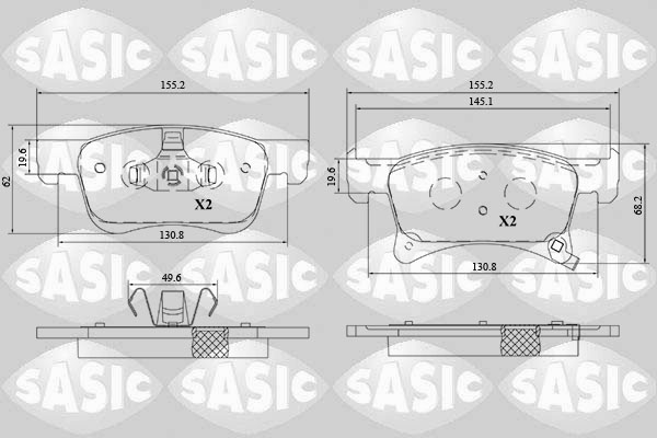 Sasic Remblokset 6216210