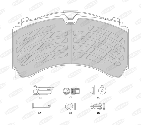 Beral Remblokset BCV29244TK