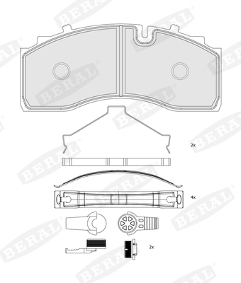 Beral Remblokset BCV29343TK