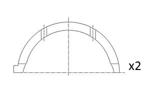 Fai Autoparts Krukasafstandsschijf BT3000-STD