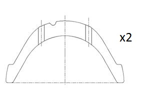 Fai Autoparts Krukasafstandsschijf BT3013-STD