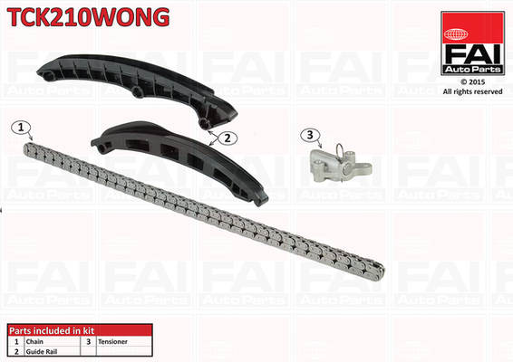 Fai Autoparts Distributieketting kit TCK210WONG