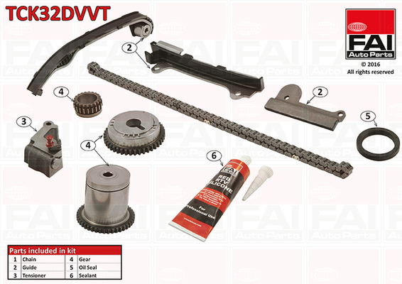 Fai Autoparts Distributieketting kit TCK32DVVT