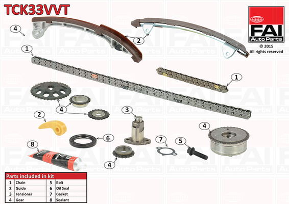 Fai Autoparts Distributieketting kit TCK33VVT