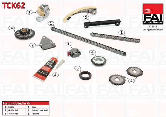 Fai Autoparts Distributieketting kit TCK62