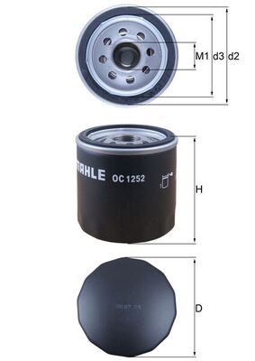 Mahle Original Oliefilter OC 1252