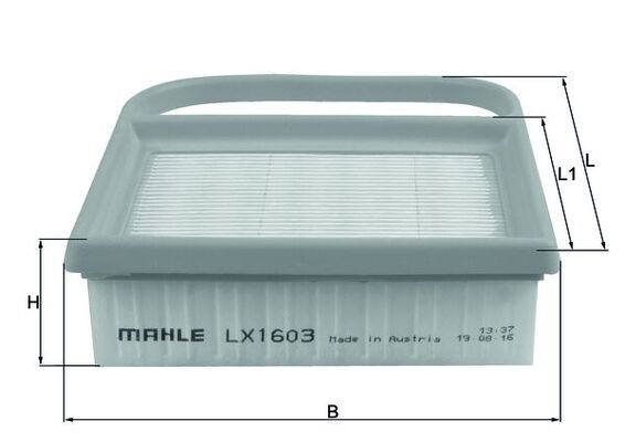 Mahle Original Luchtfilter LX 1603