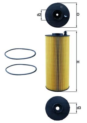 Mahle Original Oliefilter OX 1059D