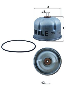 Mahle Original Oliefilter OZ 6D