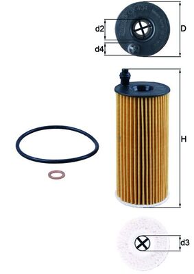 Mahle Original Oliefilter OX 404D