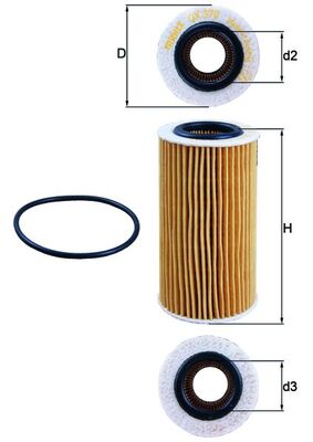 Mahle Original Oliefilter OX 370D