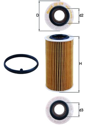 Mahle Original Oliefilter OX 379D