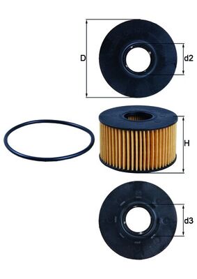 Mahle Original Oliefilter OX 191D