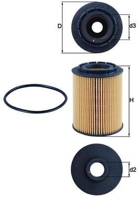 Mahle Original Oliefilter OX 160D
