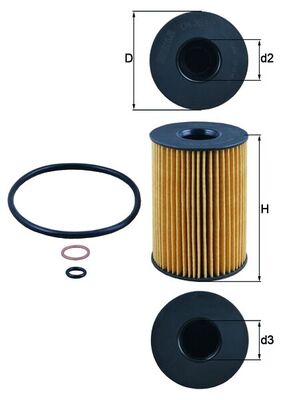Mahle Original Oliefilter OX 353/7D