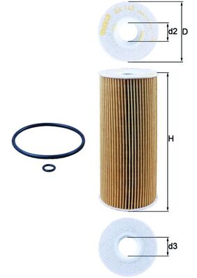 Mahle Original Oliefilter OX 143D