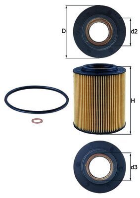 Mahle Original Oliefilter OX 154/1D