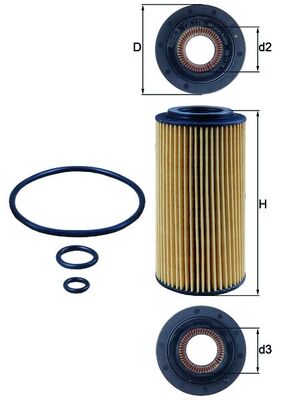 Mahle Original Oliefilter OX 179D