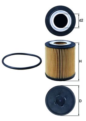 Mahle Original Oliefilter OX 182D