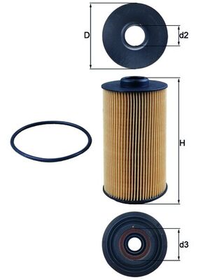 Mahle Original Oliefilter OX 152/1D